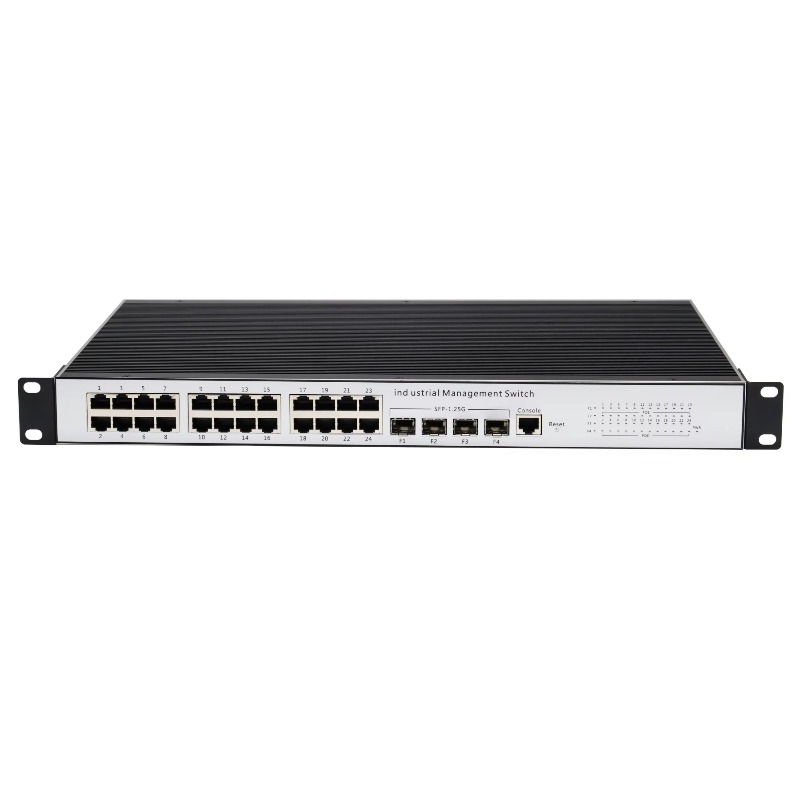 Managed Switch 24 Port Gigabit - L2+ 관리형 산업용 POE 스위치 24포트