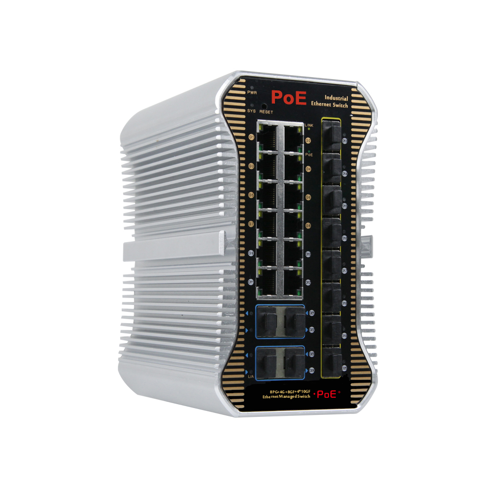 Switch 24 Port 10G Uplink - 24포트 10G 업링크 관리형 산업용 6KV