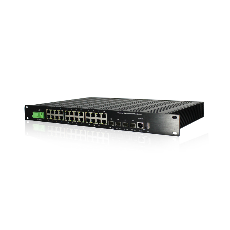 Switch 24 Port 10G Uplink - 19인치 랙 마운트 L3 관리형 산업용