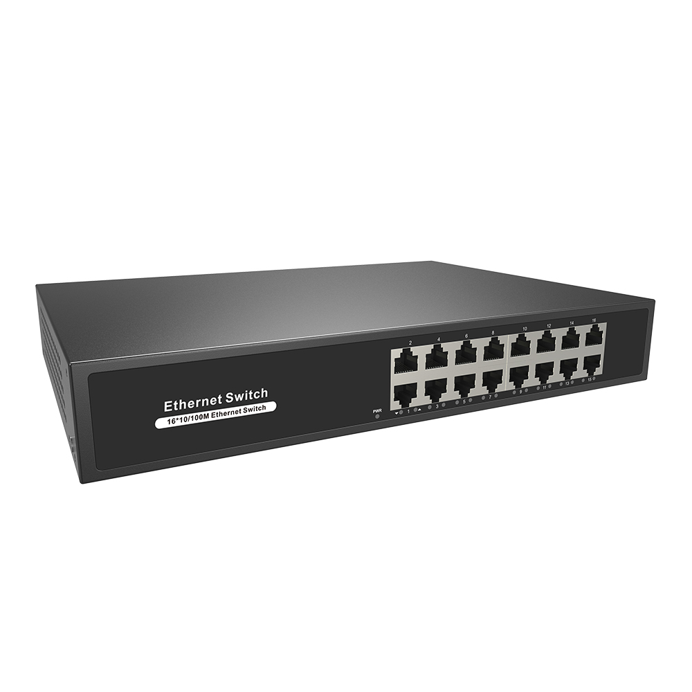Network Switch Rack Mount 1U - 고성능 10/100M 이더넷 스위치 16포트 네트워크