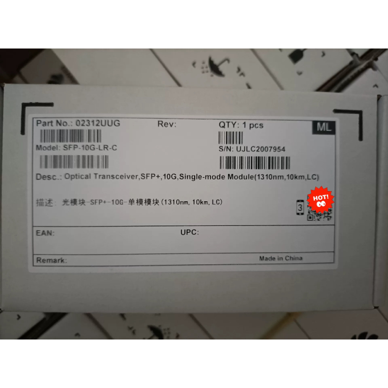 Sfp Module 10G Lr - 02312UUG SFP-10G-LR-C 10G 1310nm 10km LC