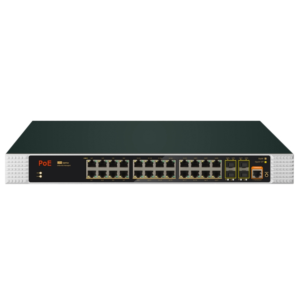 Managed Switch 24 Port Gigabit - 기가비트 24포트 L2+ 관리형 산업용 PoE