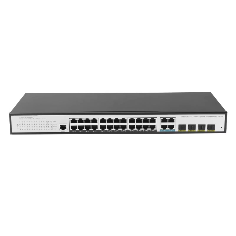 Network Switch Rack Mount 1U - 24개의 기가비트 이더넷 포트, 4개의 SFP