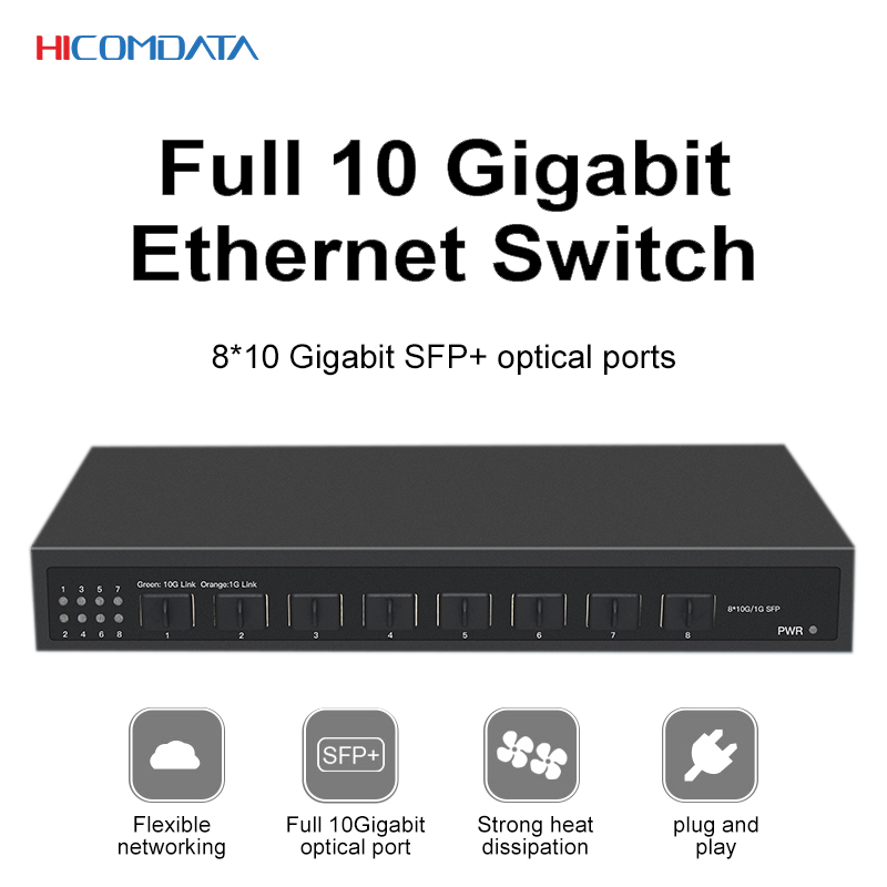 8 Port 2.5G Switch Unmanaged - 8포트 10G SFP+ 이더넷 스위치 데스크탑