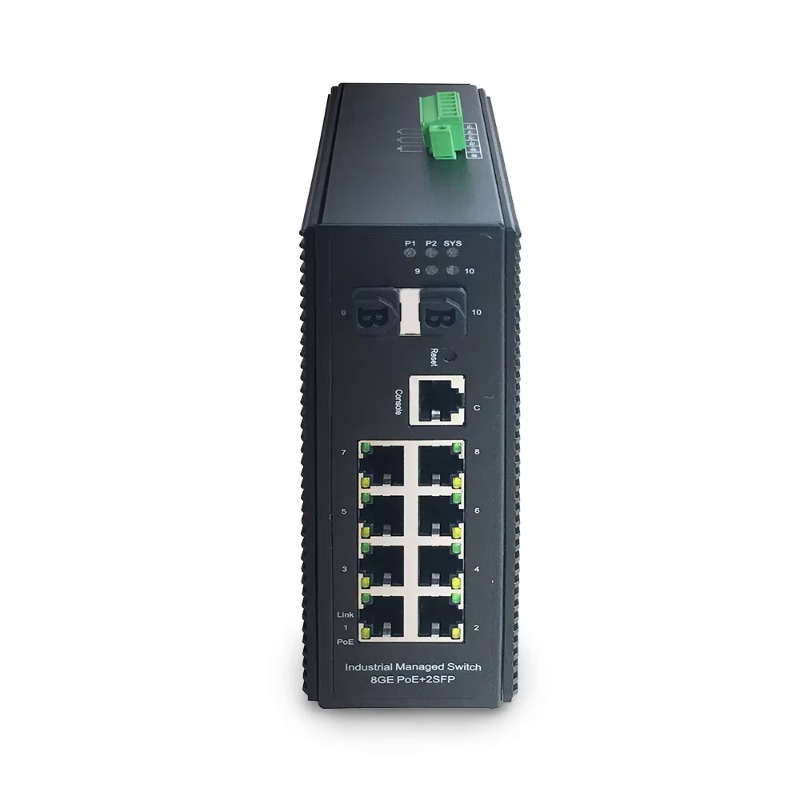 Industrial Switch Din Rail Gigabit - 산업용 8포트 PoE+ 기가비트 네트워크 스위치
