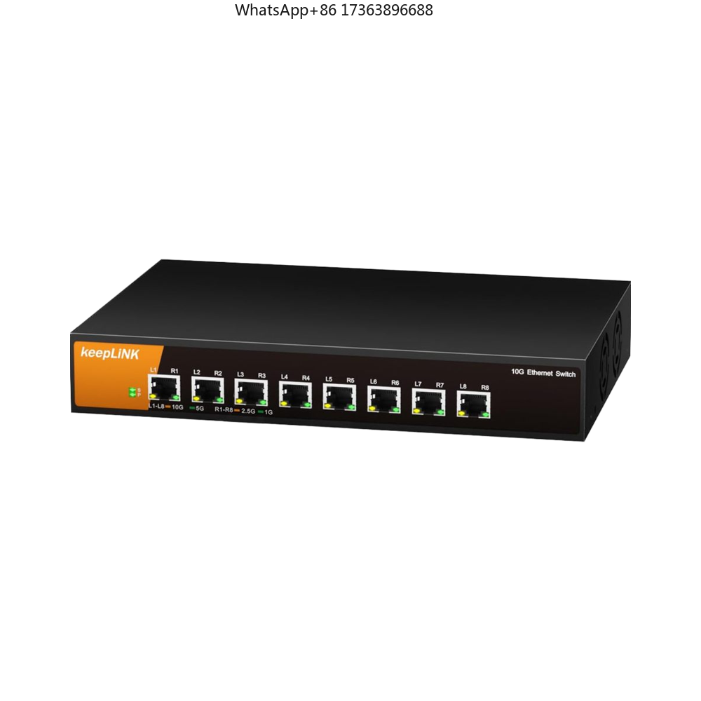 8 Port 2.5G Switch Unmanaged - KeepLiNK 8포트 10G 비관리형 이더넷 스위치