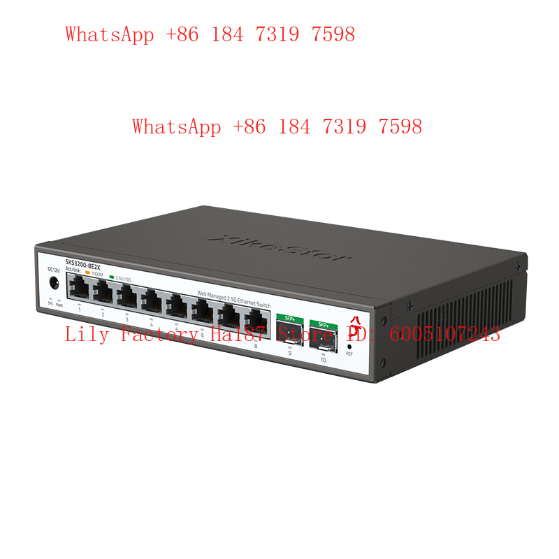 8 Port 2.5G Switch Unmanaged - XikeStor 8*2.5G RJ45 2*10G SFP+ 관리형