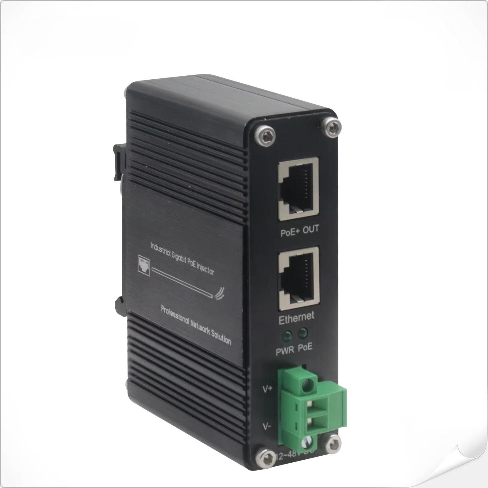 Poe Injector Gigabit 30W - CCTV 보안 시스템용 12VDC~48VDC IEEE802.3at 30W