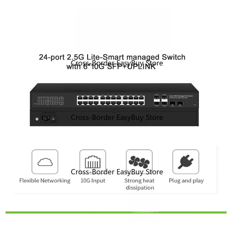 Switch 24 Port 10G Uplink - L-ite-sm-art 24포트 2.5G POE 또는 비관리형