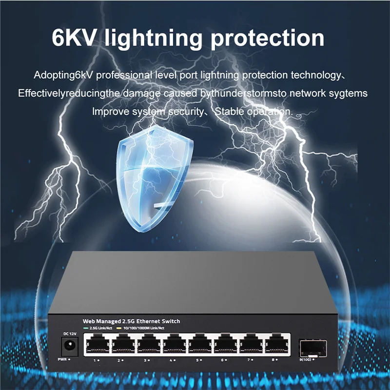 ONTi 2.5GbE 관리형 스위치, 8포트, 2.5G - 10G Sfp+ Switch 8 Port 리뷰 및 가격