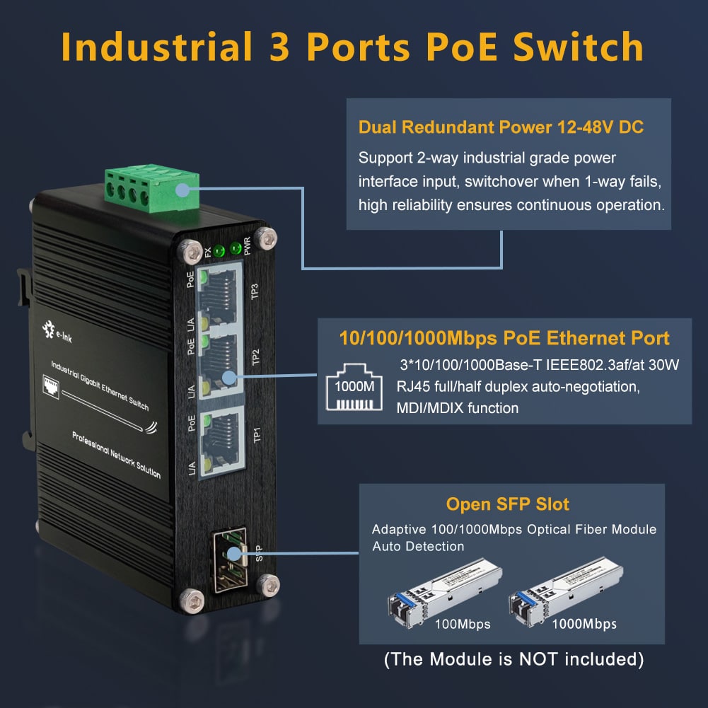 미니 산업용 4포트 10/100/1000Mbps 기가비 - Industrial Switch Din Rail Gigabit 리뷰 및 가격