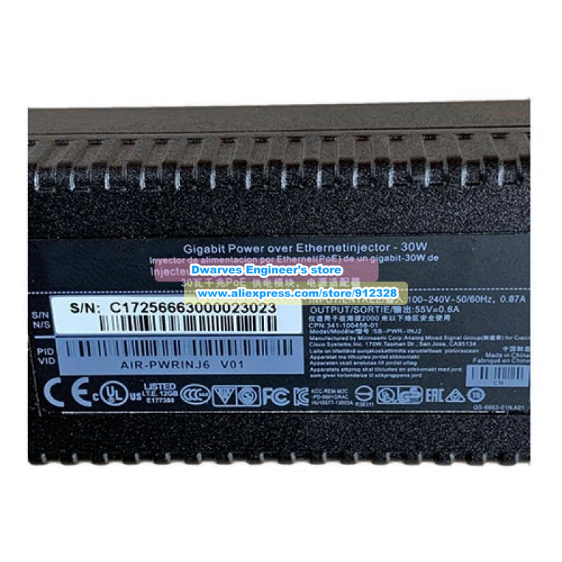 55V 0.6A 30W 기가비트 PoE 인젝터 AIR- - Poe Injector Gigabit 30W 리뷰 및 가격