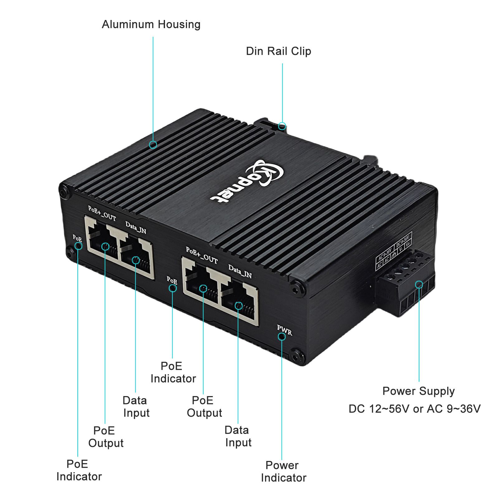 산업용 기가비트 PoE 인젝터, 30W PoE + 어댑 - Poe Injector Gigabit 30W 리뷰 및 가격