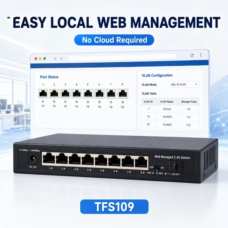 8포트 2.5Gb 관리형 스위치, 1개의 10G SFP - 10G Sfp+ Switch 8 Port 리뷰 및 가격