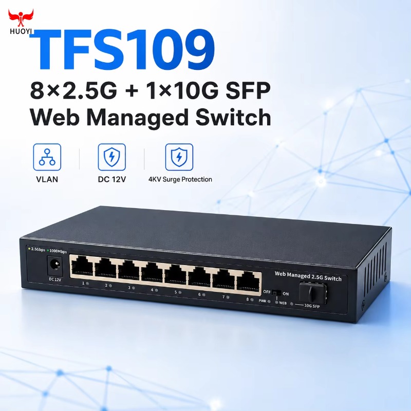 8포트 2.5Gb 관리형 스위치, 1개의 10G SFP - 10G Sfp+ Switch 8 Port 리뷰 및 가격