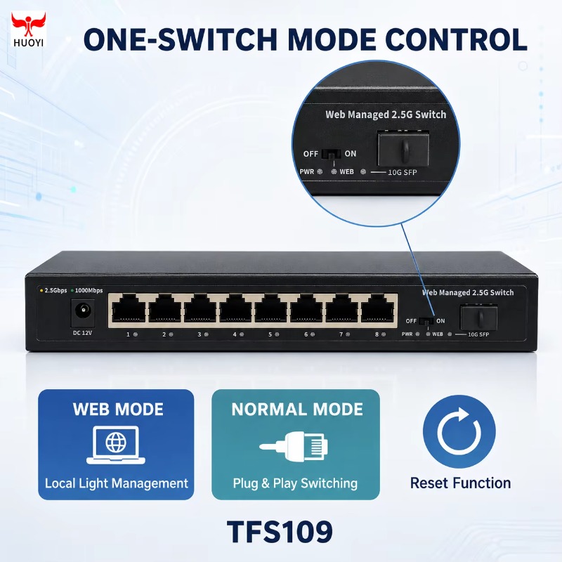 8포트 2.5Gb 관리형 스위치, 1개의 10G SFP - 10G Sfp+ Switch 8 Port 리뷰 및 가격