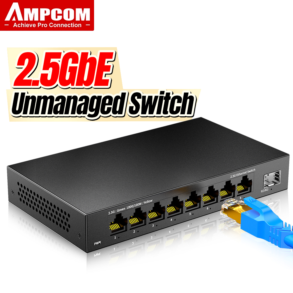 AMPCOM 8 포트 2.5기가비트 이더넷 스위치, 1 - 10G Sfp+ Switch 8 Port 리뷰 및 가격