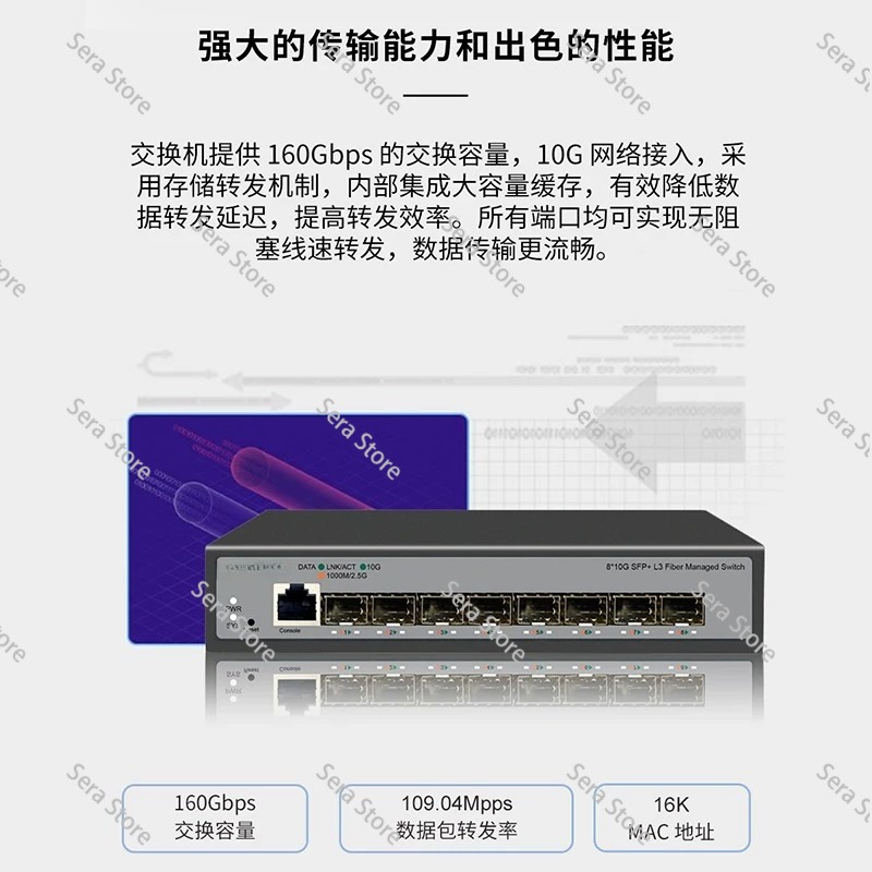 8포트 풀 10기가비트 이더넷 스위치 홈 서버 NAS  - 10G Sfp+ Switch 8 Port 리뷰 및 가격