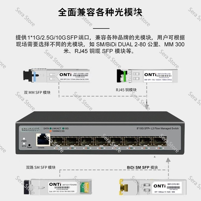 8포트 풀 10기가비트 이더넷 스위치 홈 서버 NAS  - 10G Sfp+ Switch 8 Port 리뷰 및 가격