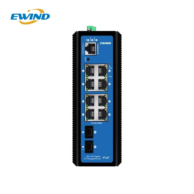8포트 POE + 2개의 SFP 광섬유 포트, 레이어  - Industrial Switch Din Rail Gigabit 리뷰 및 가격