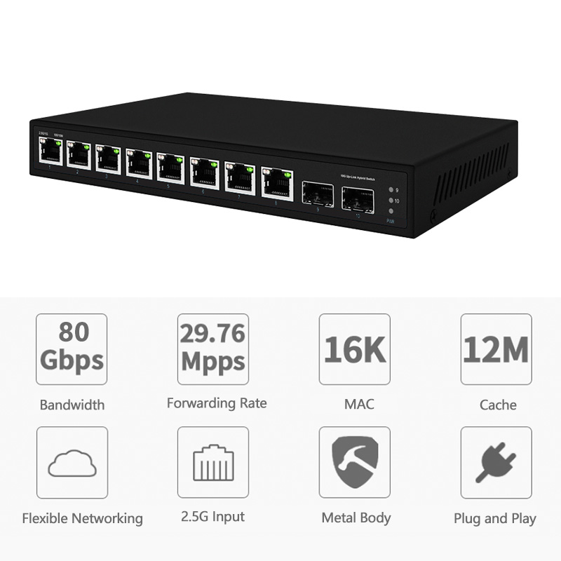 2026년형 8포트 2.5G 이더넷 스위치, 2개의 1 - 8 Port 2.5G Switch Unmanaged 리뷰 및 가격