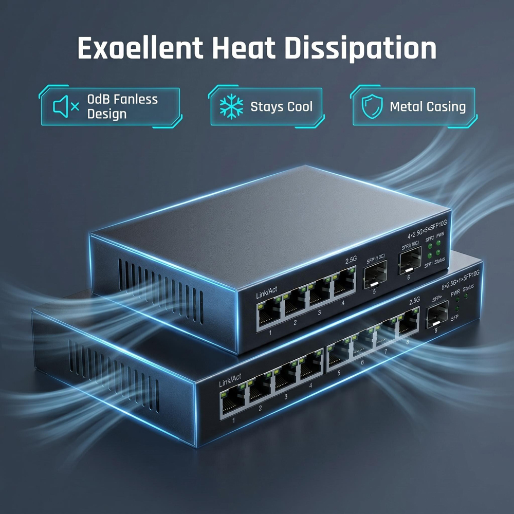 2.5G 이더넷 스위치 4/8 포트 10G SFP+ 기 - 10G Sfp+ Switch 8 Port 리뷰 및 가격