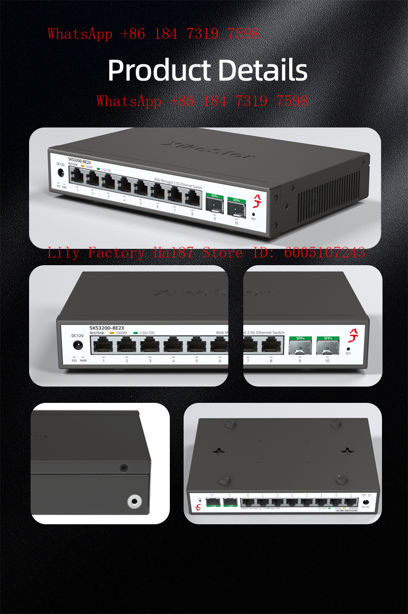 XikeStor 8*2.5G RJ45 2*10G SFP - 8 Port 2.5G Switch Unmanaged 리뷰 및 가격