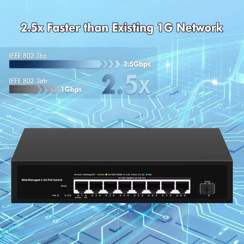 8포트 POE, 2.5Gb 이더넷, 1포트 10G SF - 10G Sfp+ Switch 8 Port 리뷰 및 가격
