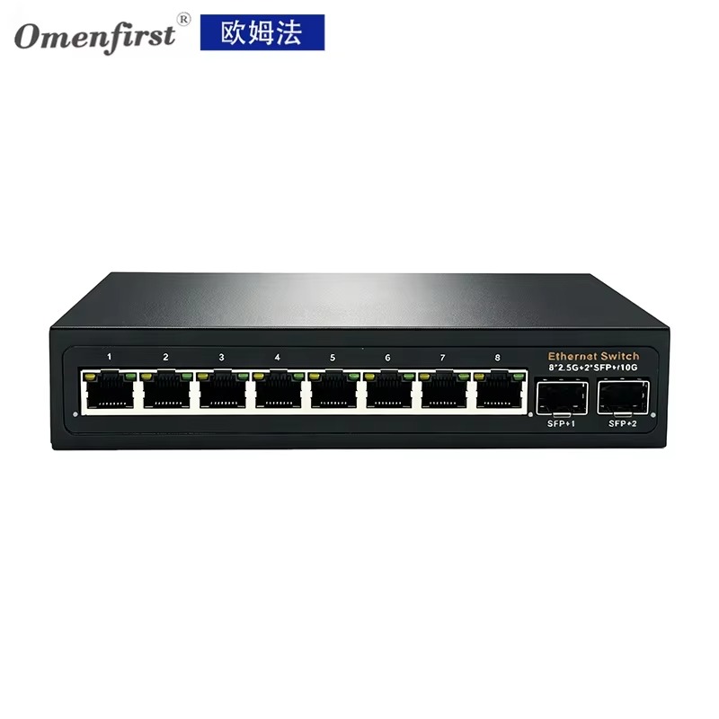 공장에서 직접 판매하는 8*2.5G RJ45 POE + - 8 Port 2.5G Switch Unmanaged 리뷰 및 가격