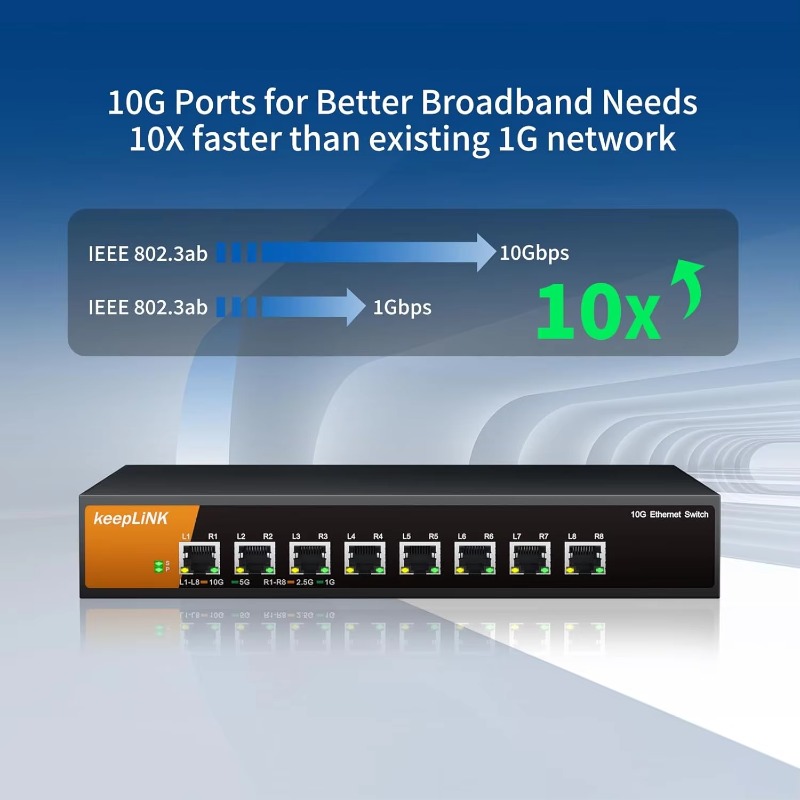 8포트 10G 비관리형 이더넷 스위치, RJ45 포트  - 8 Port 2.5G Switch Unmanaged 리뷰 및 가격
