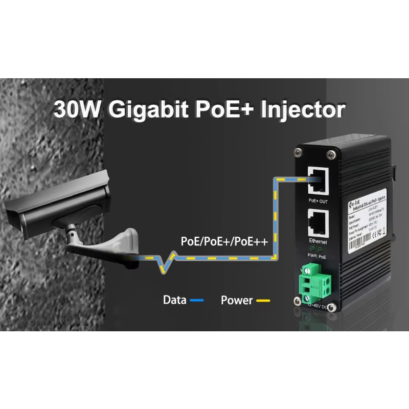 CCTV 보안 시스템용 12VDC~48VDC IEEE8 - Poe Injector Gigabit 30W 리뷰 및 가격