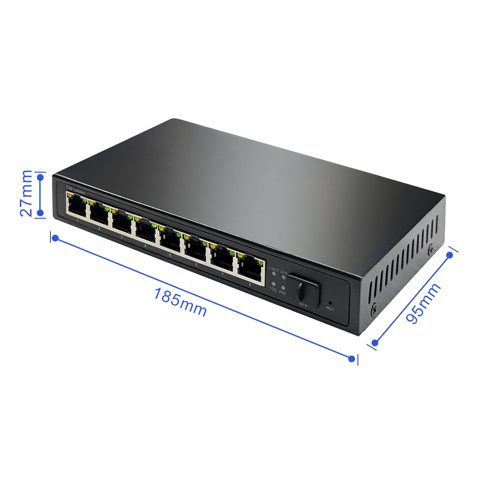 공장 OEM ODM 8포트 멀티기가비트 2.5G 10G - 8 Port 2.5G Switch Unmanaged 리뷰 및 가격
